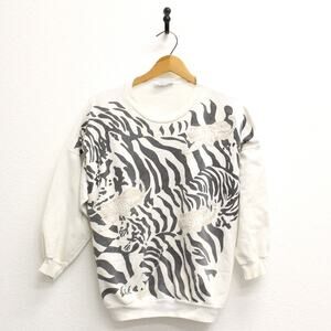 Vintage Sparkle Tigers Sweatshirt Large